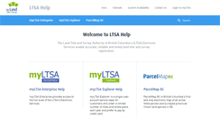 Desktop Screenshot of help.ltsa.ca