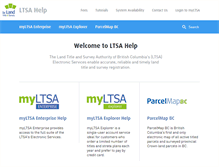 Tablet Screenshot of help.ltsa.ca